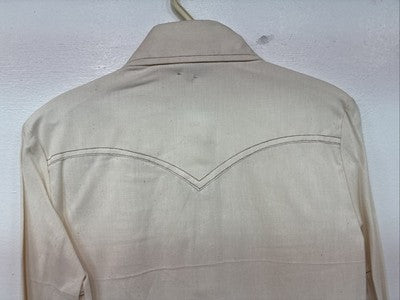 New Women’s Lee Tan Long Sleeve Western Pearl Snap Size 11 YY-91 