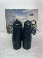 New Kids Black Lace Up Old West Cowboy Boots. 5110 2. 23-141
