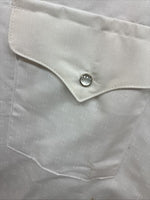 New Men’s Panhandle Slim White Designed Long Sleeve Pearl Snap 19 3XL M-81