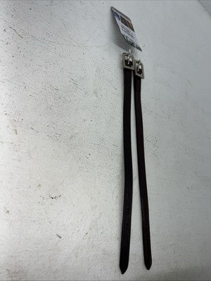 New Tough 1 Dark Oil Straight Leather Stirrup Hobble Strap 1/2x12 #56-1132 R-509