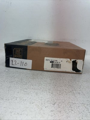 New Youth Black Dan Post Cowboy Boots. 13139 5 D. 22-110