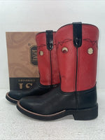 New Youth Red Dan Post Cowboy Boots. C 3126 4.5 4 1/2 D. 23-170