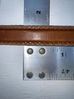 New Brown Genuine Leather Dan Post Weaved 34” Belt #5662/26 Z-141