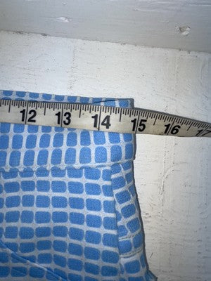 New Women’s Vintage Blue Checkered Lee Polyester Pants #2652644 NN-151