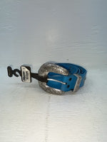 New Blue Genuine Leather Nocona Silver Bling XX Belt #N3431617 NN-135