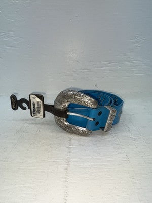 New Blue Genuine Leather Nocona Silver Bling XX Belt #N3431617 NN-135