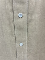 New Men’s White Horse Brown Western Long Sleeve Pearl Snap Large V-99