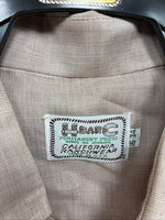 New Men’s H Bar C Brown Simple Long Sleeve Pearl Snap 16 X 34 Large Q-75