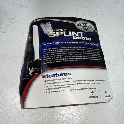 New Professionals Choice White Vented English Splint Boots #VSPB100 HH-23