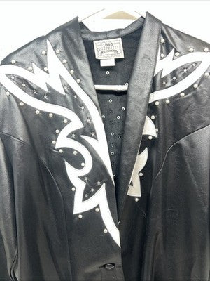New Women’s 1849 Authentic Ranchwear Black Western Show Jacket Medium WW-21