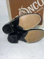 New Children’s Black Bronco Cowboy Boots. C1942 11.5 11 1/2 D. 24-115