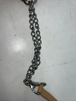 New Congress Leather Show Halter W Lead rope #6903Y U-30