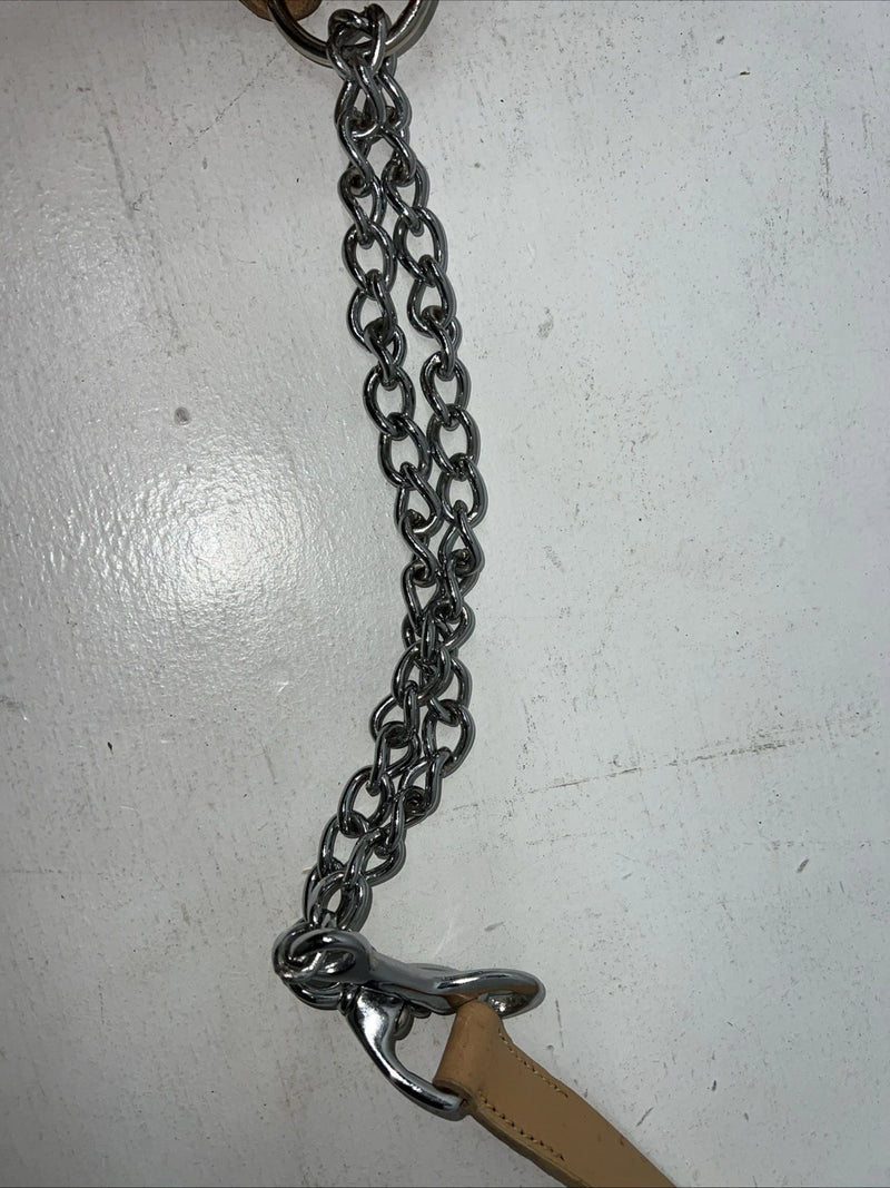 New Congress Leather Show Halter W Lead rope #6903Y U-30