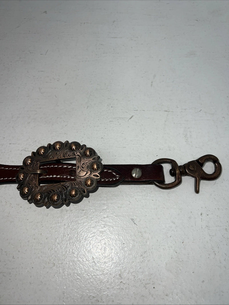 New Tough 1 Brown Leather Tooled Whither Strap #45-7768 F-500