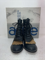 New Men’s Navy Lace Up Acme Cowboy Boots. C 4016 8 M. 4-115