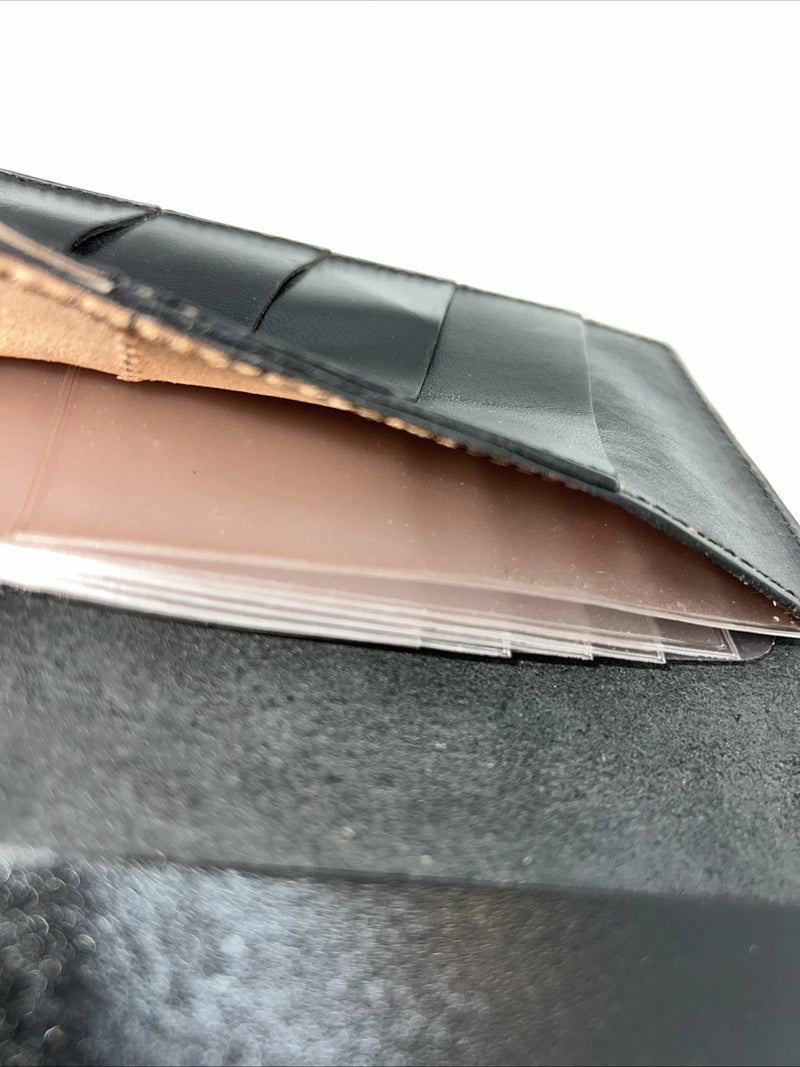 New Tex Tan Black Leather Men’s Wallet P-504