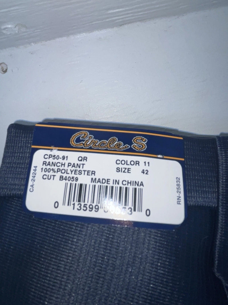 New Vintage Blue Circle S Polyester Pants #CP5091 OO-15