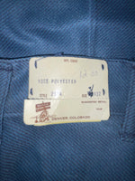 New Vintage Blue Miller Polyester Pants #2624 OO-67