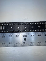 New Black Genuine Leather Nocona Silver Stud 32” Belt #N1311999 Z-133