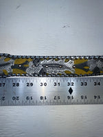 New Gray Genuine Leather Kentucky Weaved And Tooled 30” Belt #82004 JJ-127