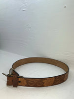 New Brown Genuine Leather Tooled 30” Belt #652 JJ-18