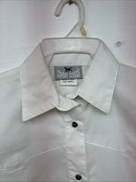 New Women’s Cowboy Threads White Long Sleeve Button Up Small DD-141