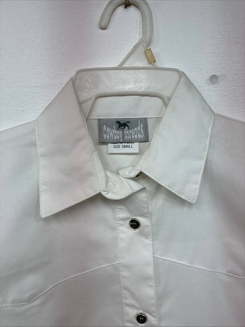 New Women’s Cowboy Threads White Long Sleeve Button Up Small DD-141