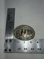 New Womens Award Design “H” Gold Belt Buckle. 1212H A-106
