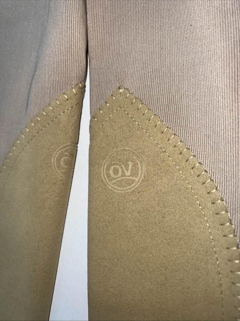 New Women’s Tan Ovation Low Rise English Riding Breeches. 34 R D-82 