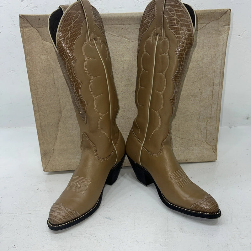 New Women’s Tan Kenny Rodger’s Cowboy Boots. 40508 5.5 5 1/2. 20-42