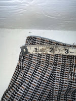 New Vintage Black Striped Panhandle Slim Polyester Pants #8076 OO-93