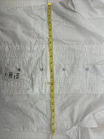 New ELY Cattleman White Long Sleeve Pearl Snap English Shirt Small X-97