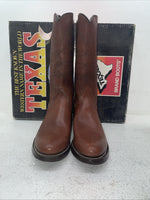 New Men’s Brown Texas Brand Cowboy Boots. 8021 9 D. 3-42