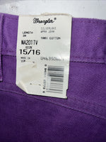New Women’s Purple Wrangler Silverlake Relaxed Fit Denim Jeans. 15/16x34 P-13