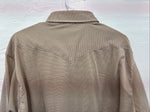 New Men’s Dickson Jenkins Brown Design Long Sleeve Pearl Snap 17.5 X 33 XL R-79