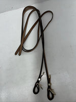 New Royal King Leather Metal Plate Browband Headstall W Split Reins #18-34 U-26