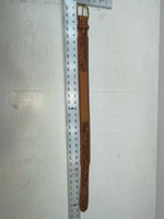 New Brown Genuine Leather Longhorn Tooled 28” Belt #82881 NN-83