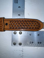 New Brown Genuine Leather Nocona Weaved And Pendent 28” Belt #2216448 NN-18