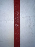 New Red Genuine Leather Wrangler Tooled 28” Belt #4151 JJ-112