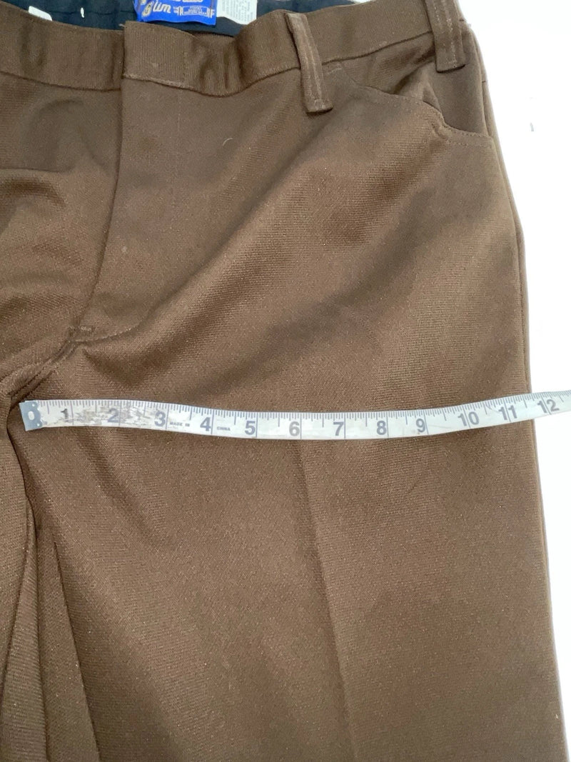 New Vintage Brown Panhandle Slim Polyester Pants #B25C360 SS-15