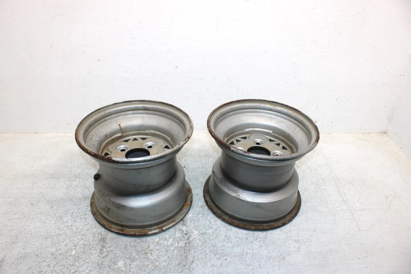 1993 Polaris 250 Oem 10x8.5 Rear Wheel Rim Pair 1520114 AP182