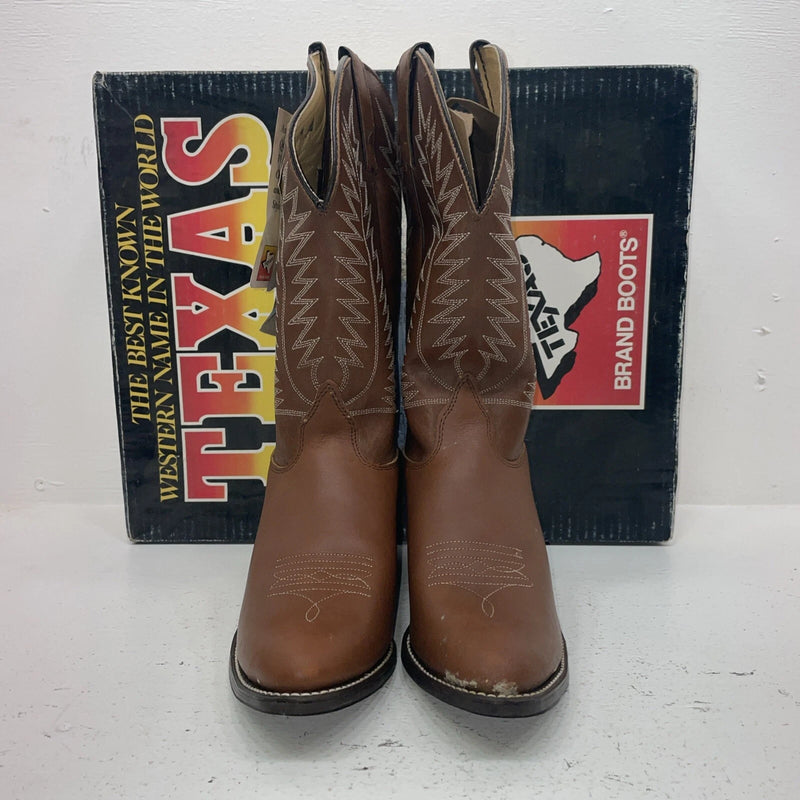 New Men’s Brown Texas Brand Cowboy Boots. 4501 9.5 9 1/2 M. 17-109