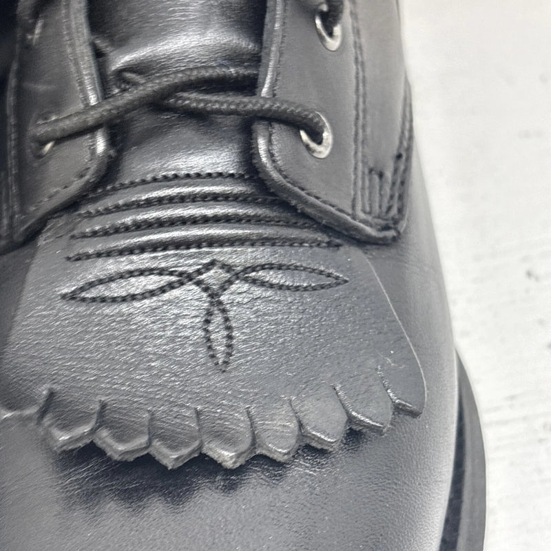 Black Lace Up Women’s Work Boots Size 7b 17-3