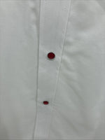 New Men’s ELY diamond White Rose Long Sleeve Pearl Snap 3XL F-53