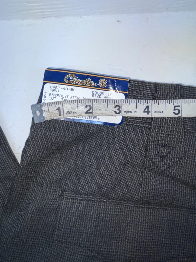 New Vintage Black Circle S Polyester Pants #CP6740BO OO-2
