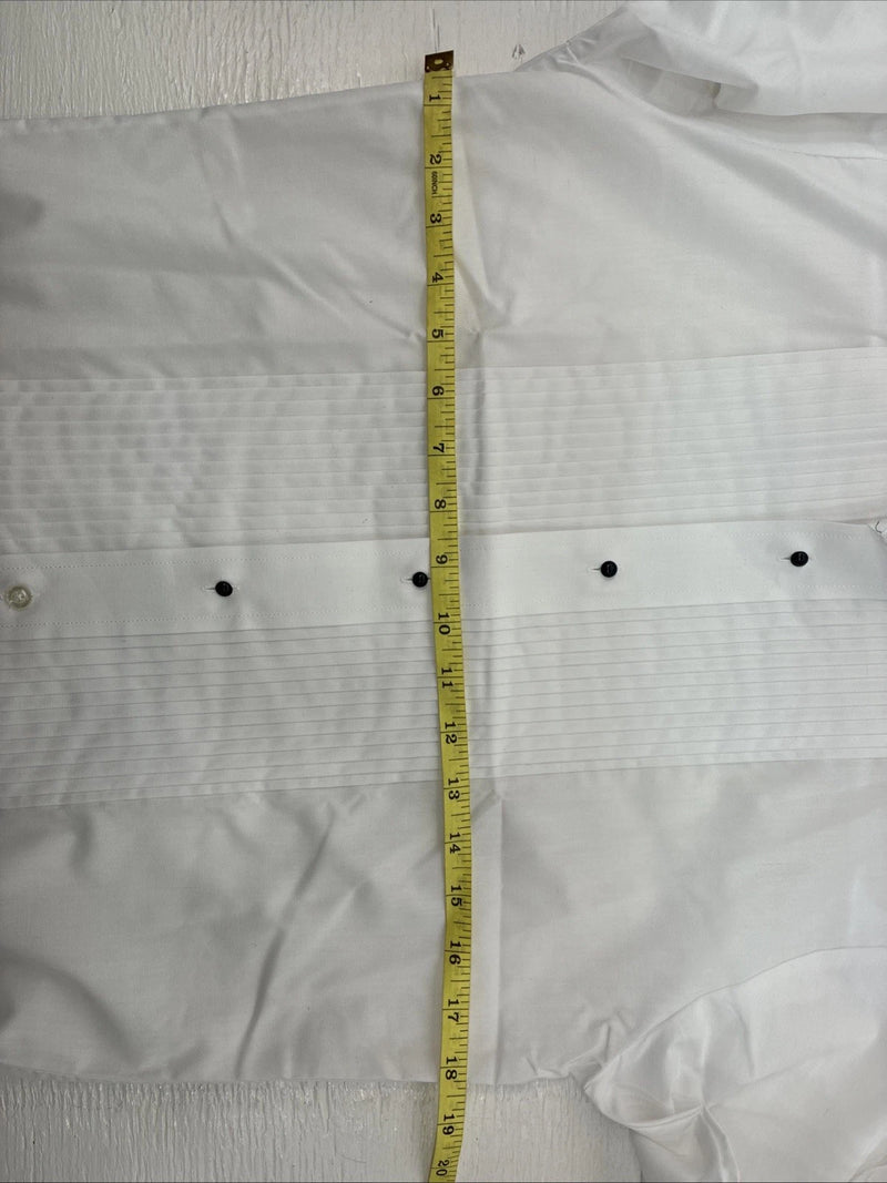 New Classix White Long Sleeve Button Up English Shirt 13-13.5 XS X-92