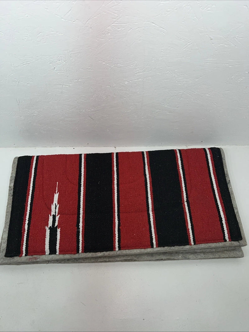 New ABetta Red Plaid Navajo Felt Saddle Pad 32x32 #12217 Pad-21