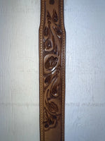 New Brown Genuine Leather Tex Tan Tooled 30” Belt #1638B JJ-160