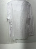 New Men’s White ELY Cattleman Long Sleeve Pearl Snap Shirt. 17x35 XL S-2