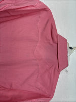 New Women’s White Horse Pink Checker Short Sleeve Pearl Snap Large KK-122